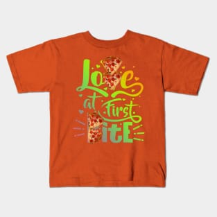 Love bite pizza Kids T-Shirt